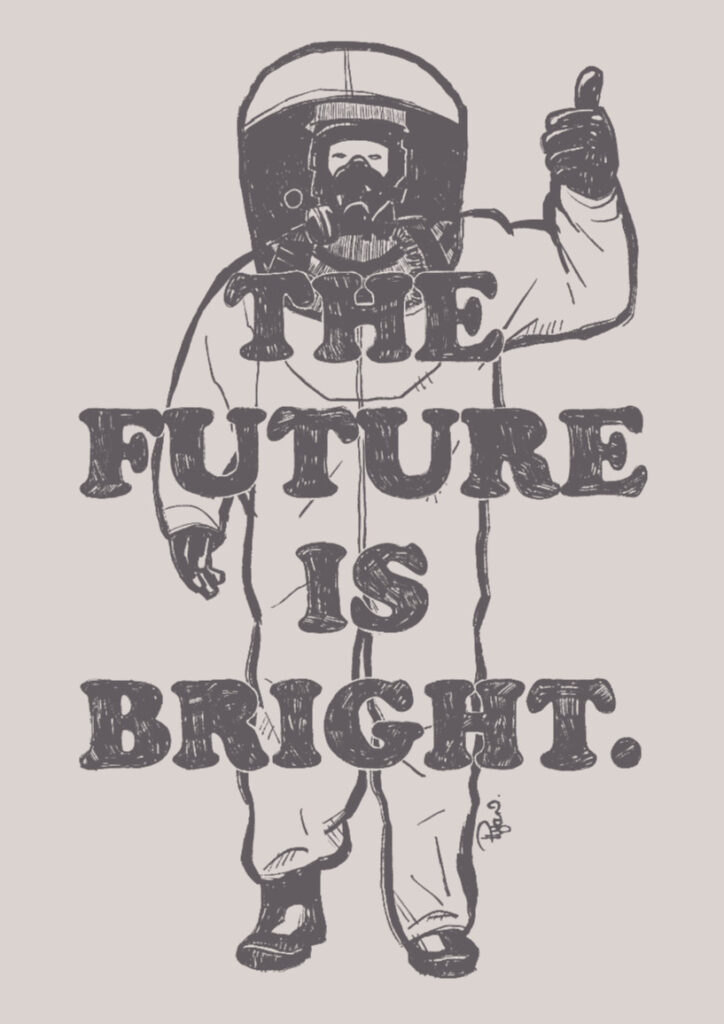 The Future is Bright - lineart