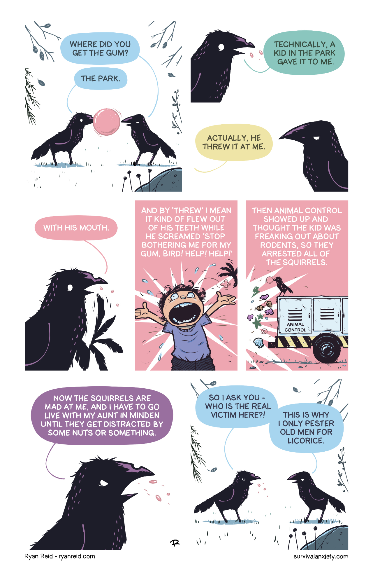 In this comic, the crows discuss the challenges of having a sweet tooth.